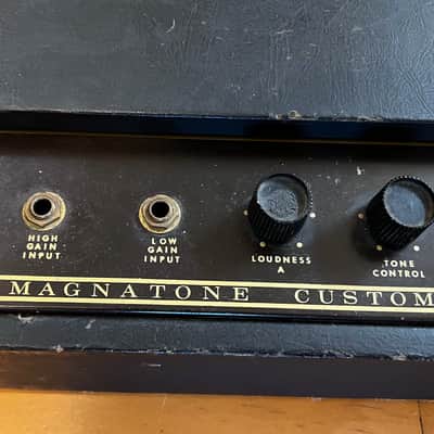 1962 Magnatone Model 435 "Athene" Guitar/Bass Amplifier 1962 Brown HEAD ONLY with Impedance Selector! image 2