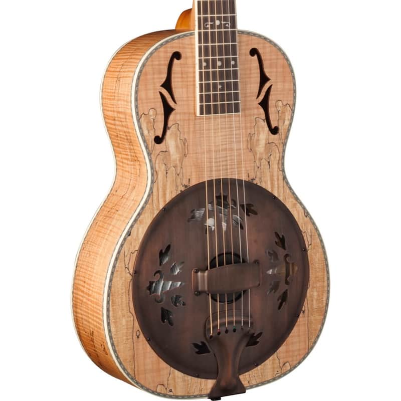 Washburn R360SMK Vintage Series Parlor Resonator w/ 1930s-Style Inlay Spalted Maple image 1