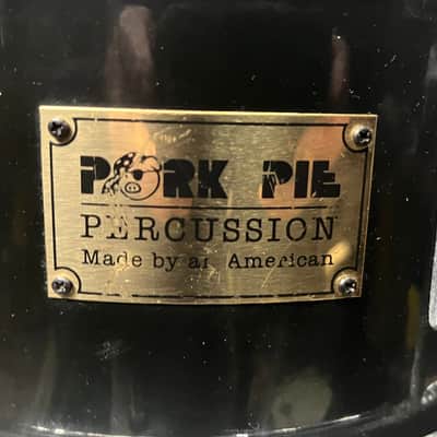 Pork Pie - Mark Schulman Collection 5.5x10" USA Custom Maple Popcorn Snare Drum 1994 — Black image 9