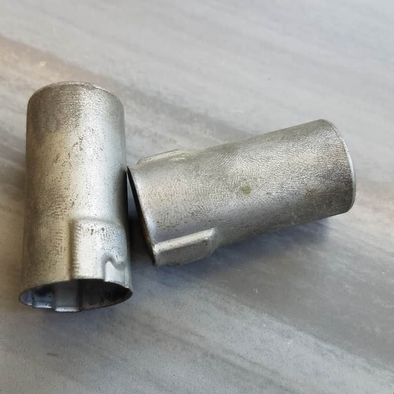 Elco Pair (2) Tube Shields 6AU6 7-pin J-Slot SOS 6 mil spec J20-02 Vintage Vacuum 1950s-1960s image 1