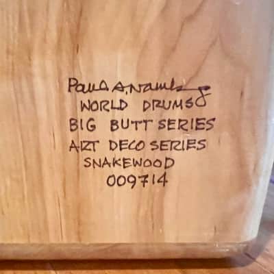 Paul S. Namkung World Drums Big Butt Art Deco Series Cajón #009714 – Handcrafted USA image 2