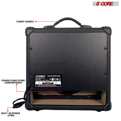 5 Core Guitar Amplifier 20W Electric Portable Mini Amp w Built in 6.5" Speaker Aux Headphone Jack image 11