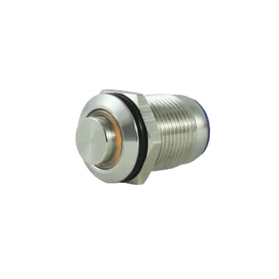 Tesi POCO 12MM LED Momentary Push Button Guitar Kill Switch Stainless Steel / Yellow