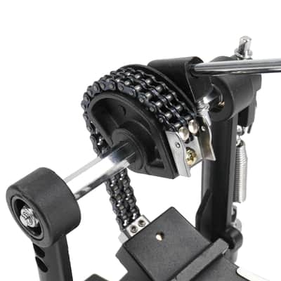 Cxxss Wool Felt Hammer Double Drum Pedal Professional Double Bass Drum Pedal Black image 4