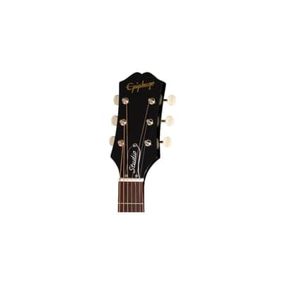 Epiphone Blues King Studio Ebony Acoustic/Electric Guitar image 5