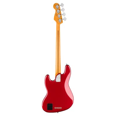 Used Fender American Ultra II Jazz Bass - Sinister Red w/Maple FB image 8