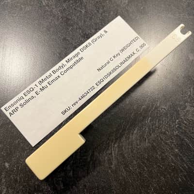 Ensoniq Replacement Weighted C Key (Ensoniq Keybeds) for Ensoniq ESQ-1 (metal) & Mirage DSK8 (gray), E-Mu Emax I Keyboard, ARP Solina (B417)