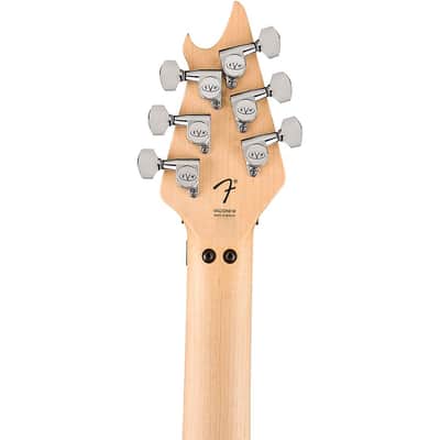 EVH Wolfgang Special Satin Striped Electric Guitar Regular Satin Red, Black, and White image 8