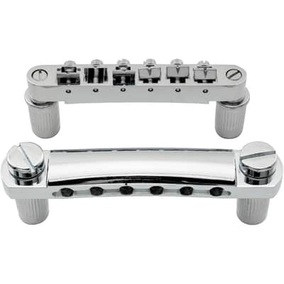Guitar Tune-O-Matic Bridge and Stop Bar Tailpiece with Anchors and Studs Set for Epiphone Les Paul LP SG Style 6 String Electric Guitar,Black image 2
