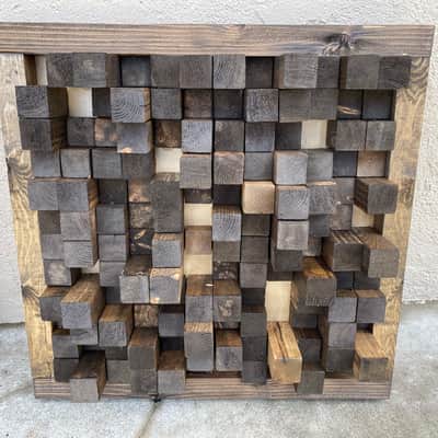 Handmade Wood Acoustic Diffuser image 1