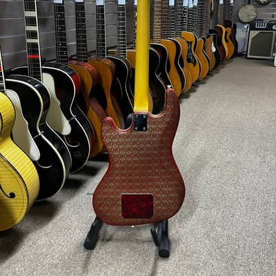 Hofner Galaxie 176 Red Brocade-Texture Vinyl 1960s Electric Guitar image 2