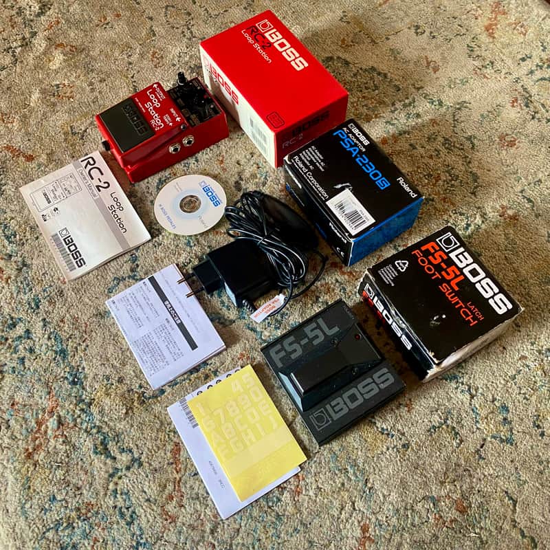Boss RC-2 Loop Station + FS-5L Foot Switch Tap-Tempo + PSA-230S 2007 image 1