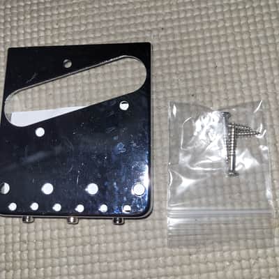 Vintage Style Telecaster® Tele® Bridge w/ Tilt Compensated Saddles CHROME image 4