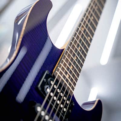 Schecter Sunset Custom II HSH Black Violet image 5