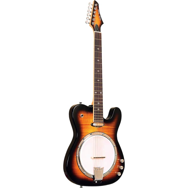 Gold Tone Solid Body Electric Banjitar Tobacco Sunburst, Left Handed image 1