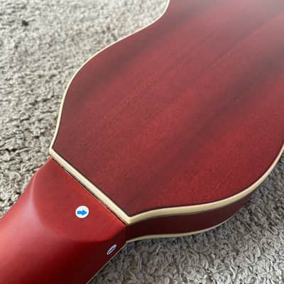 Washburn Rover RO10SK 34 Inch Travel Guitar in Red, Spruce Top, Rosewood Fingerboard image 8