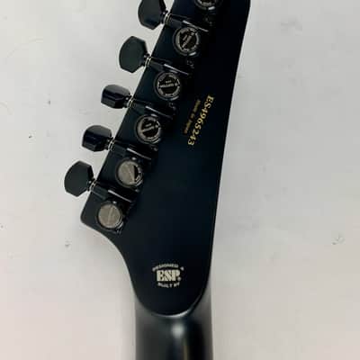 ESP E-II Arrow Nebula Black Burst Burled Maple Burl BLK Fishman Floyd Rose Stainless Steel frets With ESP Case! B-Stock image 16