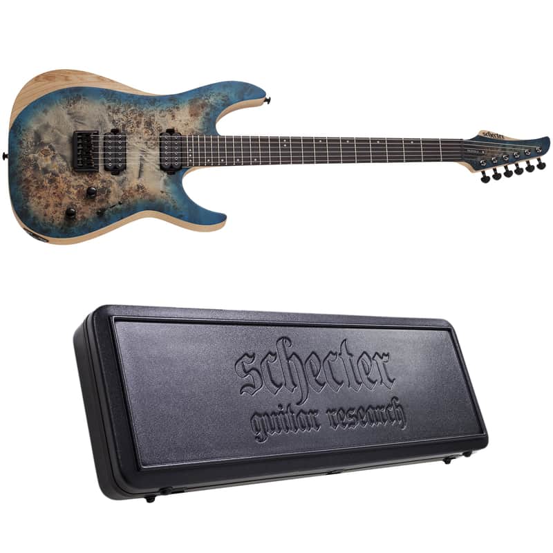 Schecter Reaper-6 Satin Sky Burst SSKYB Electric Guitar + Hardshell Case Reaper 6 image 1