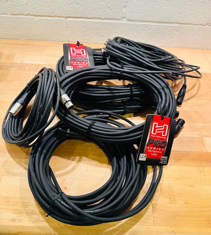 Hosa Professional XLR mic PA cables - 4x 50’ cables + bonus free 3x 25’ cables - never used image 1