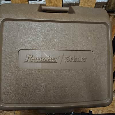 Premier Steel Snare Drum with Rare case 80s-90's - Chrome image 4