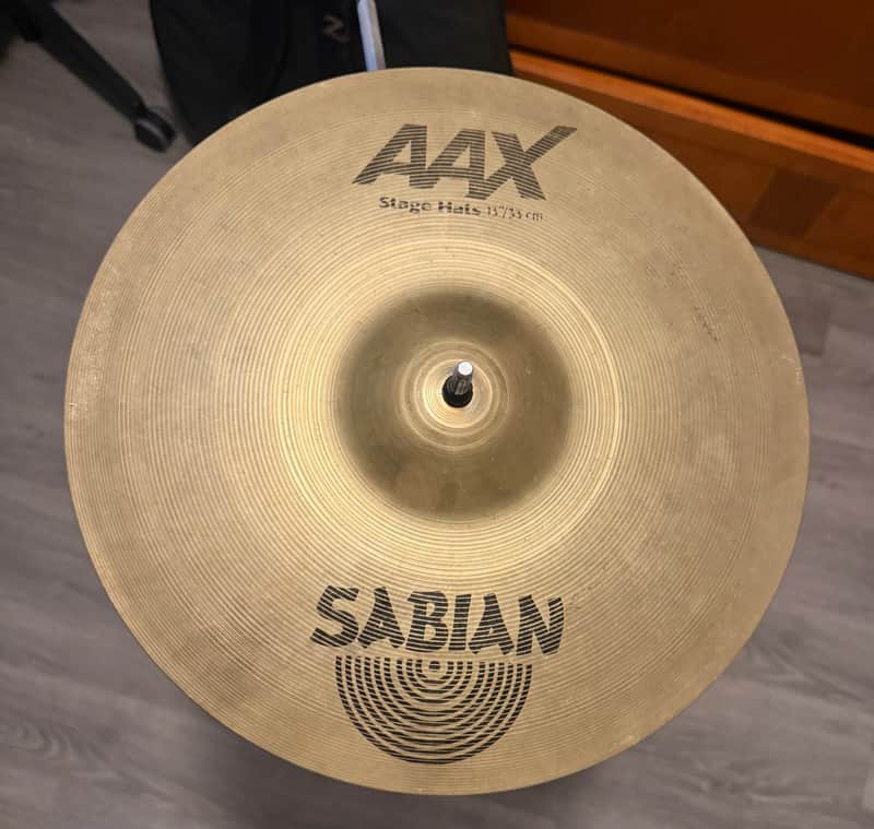 Sabian 13" AAX Stage Hi-Hat Cymbals (Pair) 2002 - 2011 - Brilliant image 1