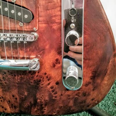 Anderson Custom Telecaster 2016 Redwood Burl Top with Mahogany Body image 3