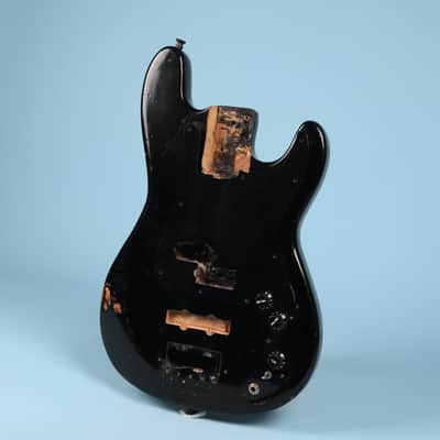 Black P Bass Body Unknown Maker Plywood image 3