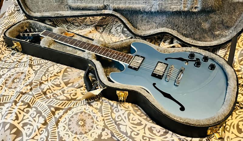 Gibson Midtown Standard 2015 - Pelham Blue Gloss with White Binding