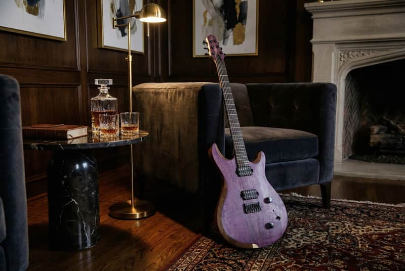 Jericho Guitars Edge 6 NT Purple Spalted Maple 25.75" 2026 - Open-Pore image 1