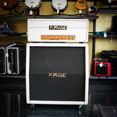 Kruse Amplification Disruption Amp Head w/ Matching Kruse 4x12 Speaker Cabinet - White image 2