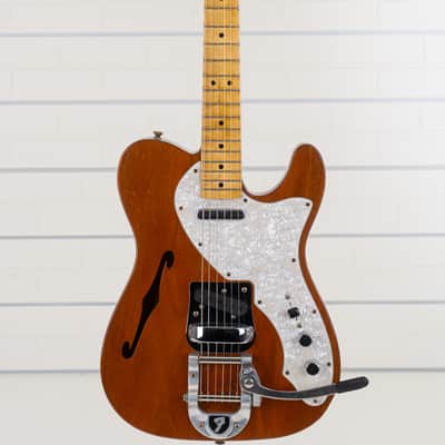 Fender Custom Shop '68 Telecaster Thinline Journeyman Relic Limited Edition Electric Guitar, Maple Fingerboard, Aged Natural image 11