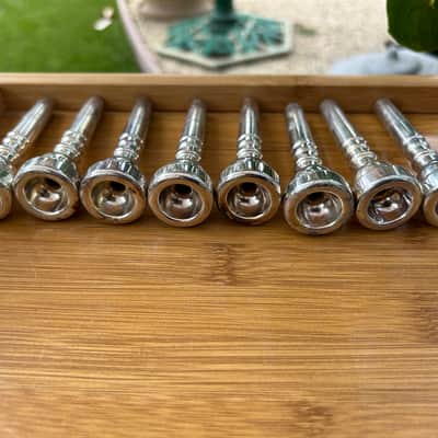 Trumpet mouthpieces Conn 7C and other makers 1970's - silver x 18 pcs image 6