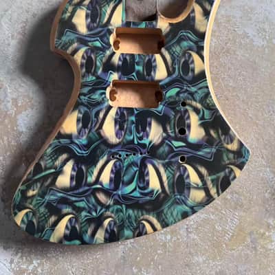Custom Finish Top Mockingbird Style Guitar Basswood Body DIY Project image 1