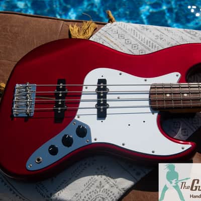 2016 Fender Japan - Classic 60's Jazz Bass Reissue - Candy Apple Red Finish - JB-62 - Made in Japan - Pro Set Up w Perfect Frets/Action/Intonation! image 15