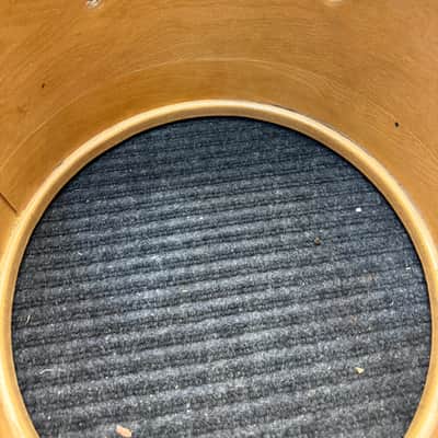 Vintage 1970s Ludwig 3-Ply 13x9 Concert Tom Shell - Black Cortex Clear Maple Interior image 2