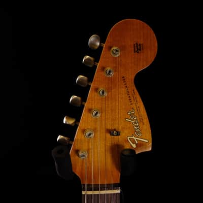 2024 Fender Custom Limited Edition Roasted "Big Head" Stratocaster® Relic® - Aged Vintage White image 6