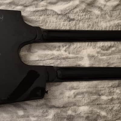 Overlord of Music Double Neck Headless Bass and Electric Guitar - 2020s - Green Burst image 11