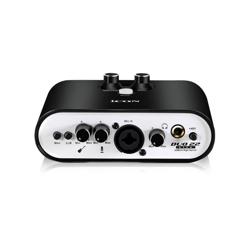 Icon Pro Audio Duo 22 Live USB Audio Interface with Mobile Streaming Capabilities, (1 mic preamp) image 1