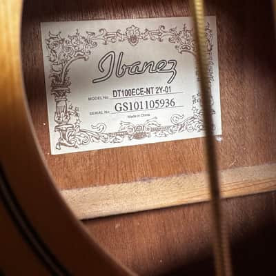 Ibanez DT100ECE-NT 2Y-01 Acoustic-Electric Guitar - Natural Wood image 4