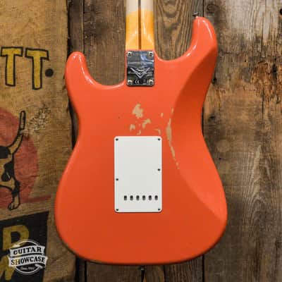 Fender Limited Edition Custom Shop '57 Strat Relic - Aged Tahitian Red image 4