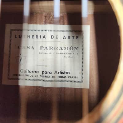 Casa Parramon vintage Classical Guitar made in Barcelona Spain 1960's image 2