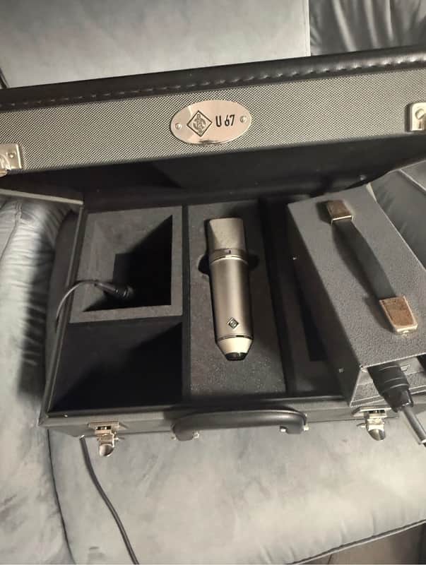 Neumann U 67 Set Large Diaphragm Multipattern Tube Condenser Microphone Reissue 2018 - Present - Nickel image 1