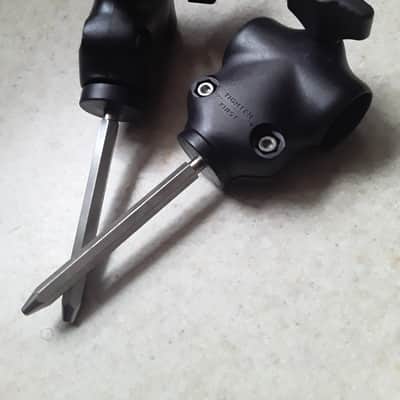 Pair of Matching Roland V-drum Pad Mount Clamps with Mounting Rods (*Sale Ends Soon*) image 1