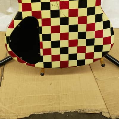 1974 Gibson EB-0 Electric Bass -- Checker Finish, Signed by Chubby Checker image 4