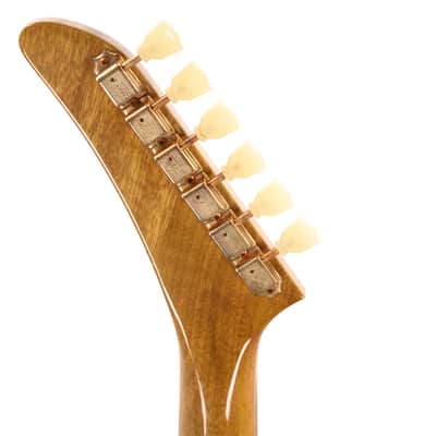 Banker Custom 58 Spec Excalibur Korina Natural Lightly Aged w/OX4 Gold Hot Duane PAF Pickups & Brazilian Rosewood Fingerboard image 7