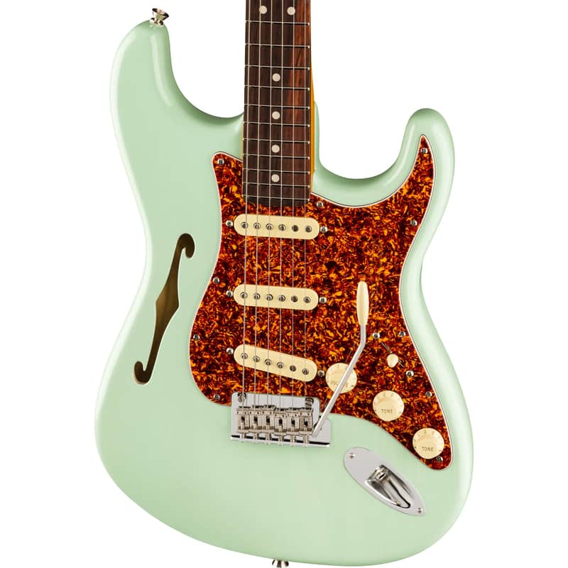 Fender American Professional II Stratocaster Thinline - Transparent Surf Green image 1