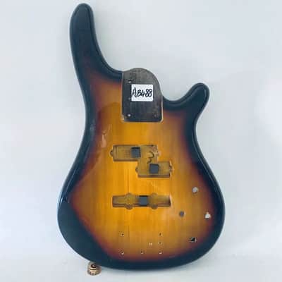 Sunburst 4 String Electric Bass Basswood Body DIY Project image 1
