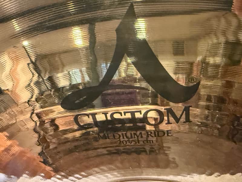 Zildjian 20" A Custom Medium Ride Cymbal 2002 - Present - Brilliant image 1