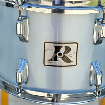 Vintage Rogers XP-8 Big R 13" Rack Tom Silver Mist Maple Shell for Drum Set image 2