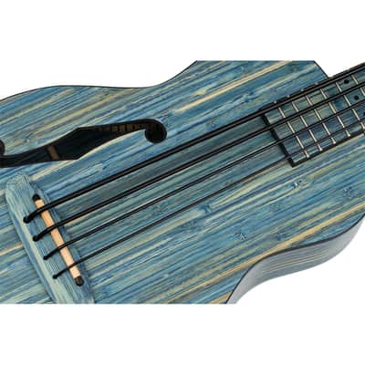 Ortega RUSWB-UB Bamboo Series Solid Bamboo Top & Neck Short Scale 4-String Acoustic-Electric Uke Bass w/Deluxe Gig Bag image 12